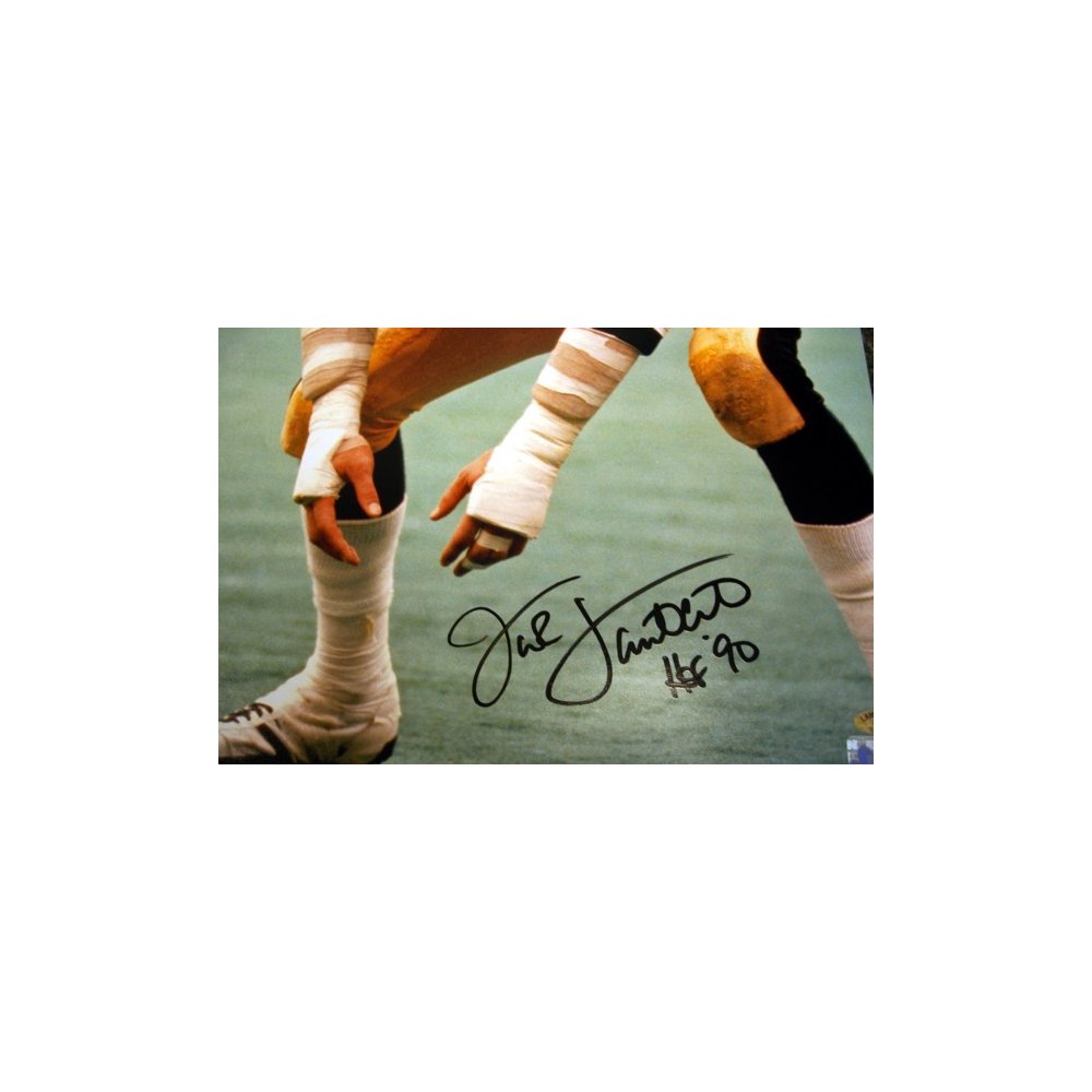 Jack Lambert Autographed Pittsburgh Steelers 8x10 Photo (Color) - Lambert 58  Hologram