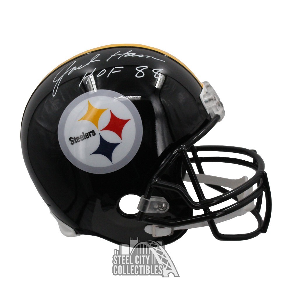 Jack Ham Autographed Pittsburgh HOF 88 Full Size Replica Helmet - BAS(White  Ink)