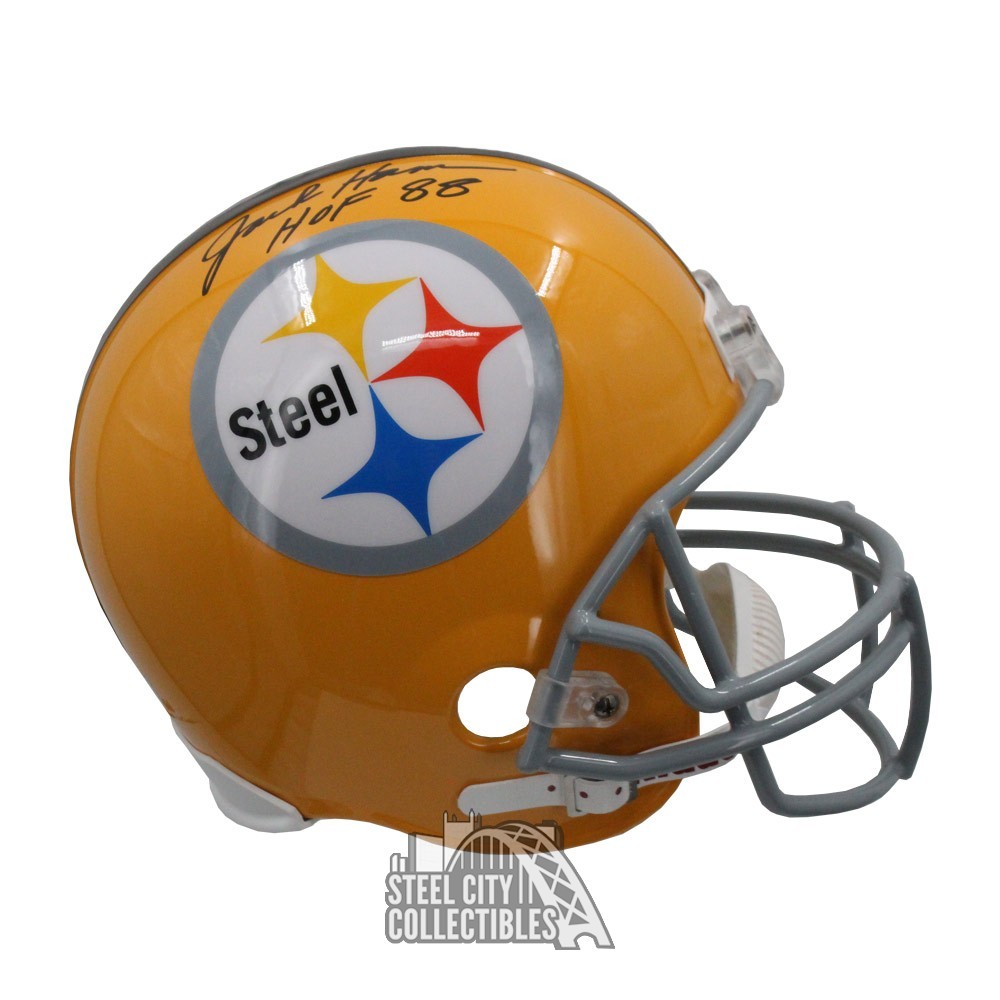 Jack Ham Autographed Pittsburgh HOF 88 Full Size Football Helmet - BAS  (Gold Ink)