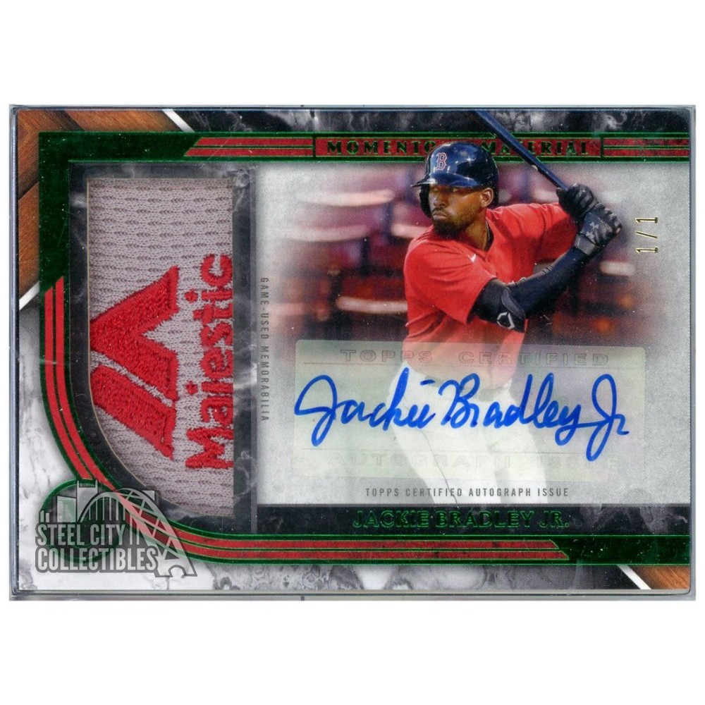 Jackie Bradley Jr 2022 Topps Museum Collection Momentous Materials 