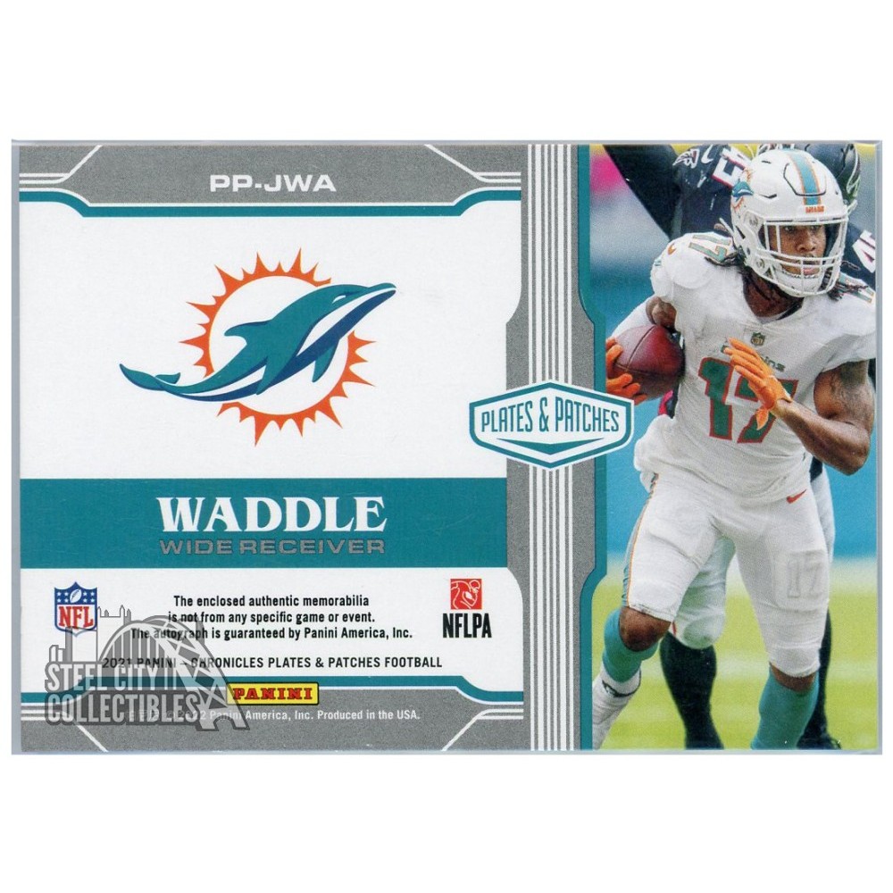 2021 Panini retailer Encased Jaylen Waddle 5/25 Triple Patch