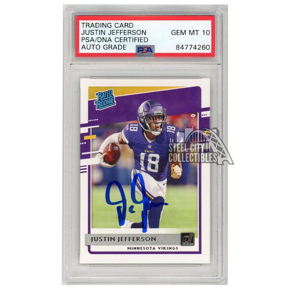 : 2020 Fanatics Exclusive Phoenix Football Fire Burst Prizm #111  Justin Jefferson RC Rookie Minnesota Vikings Official NFL Trading Card :  Sports & Outdoors