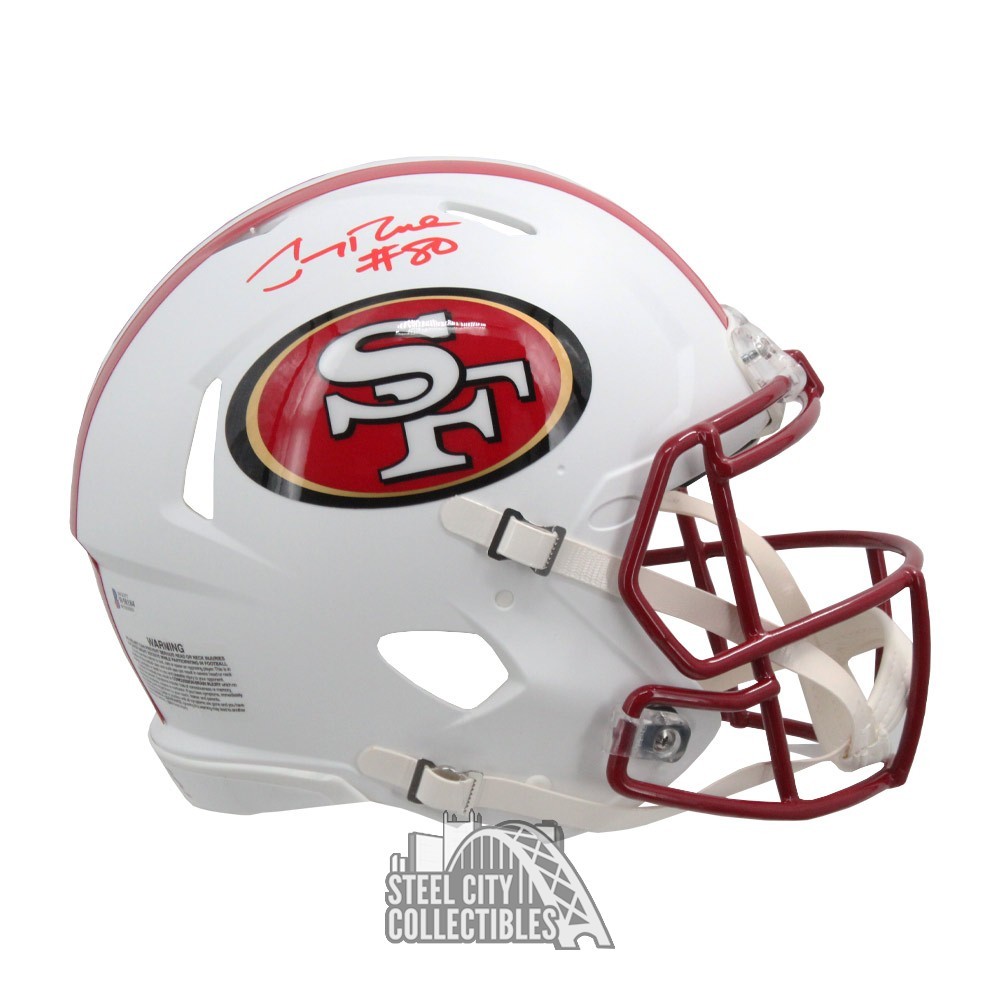 Jerry Rice San Francisco 49ers Autographed Mitchell & Ness Red