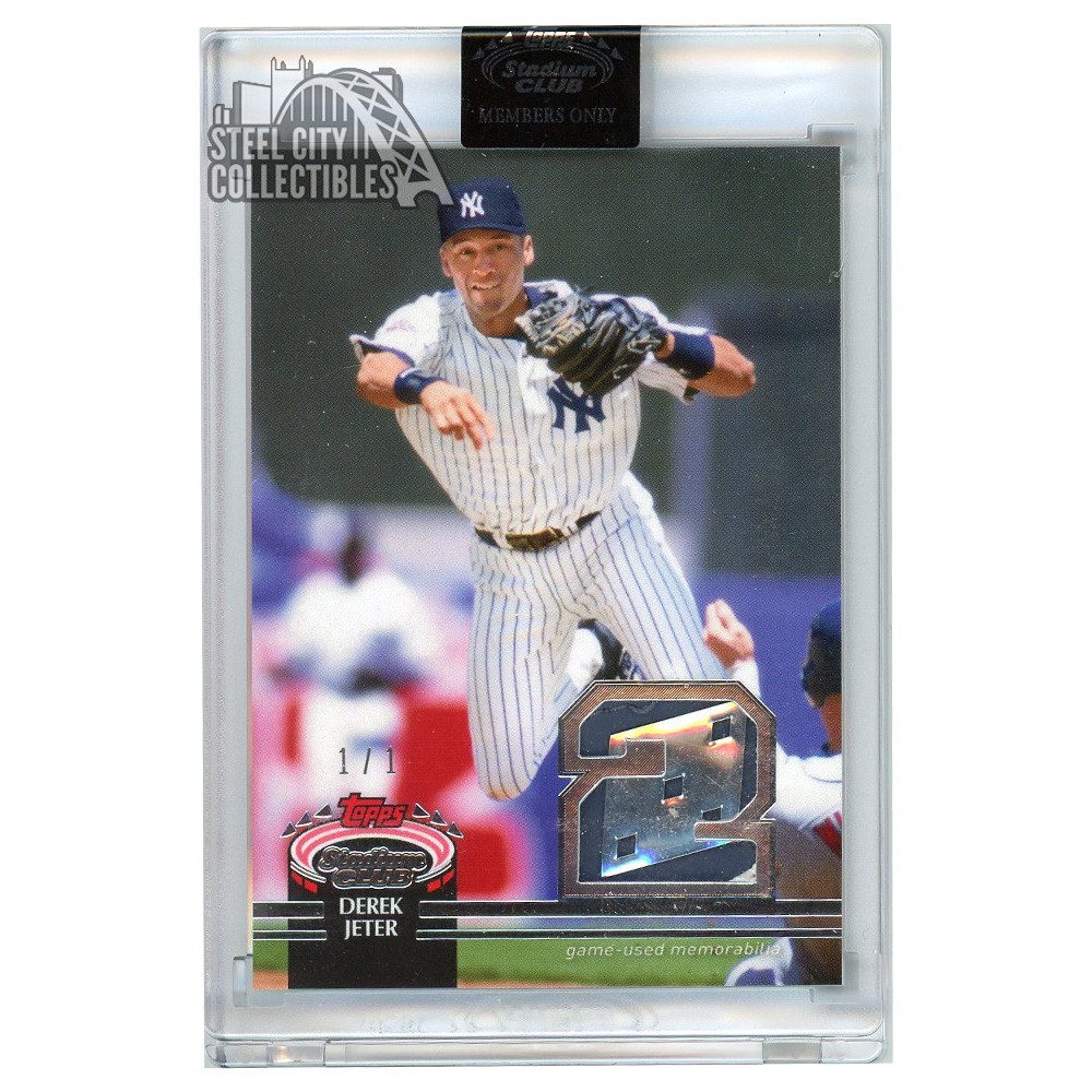 Derek Jeter Game Worn Jersey Card