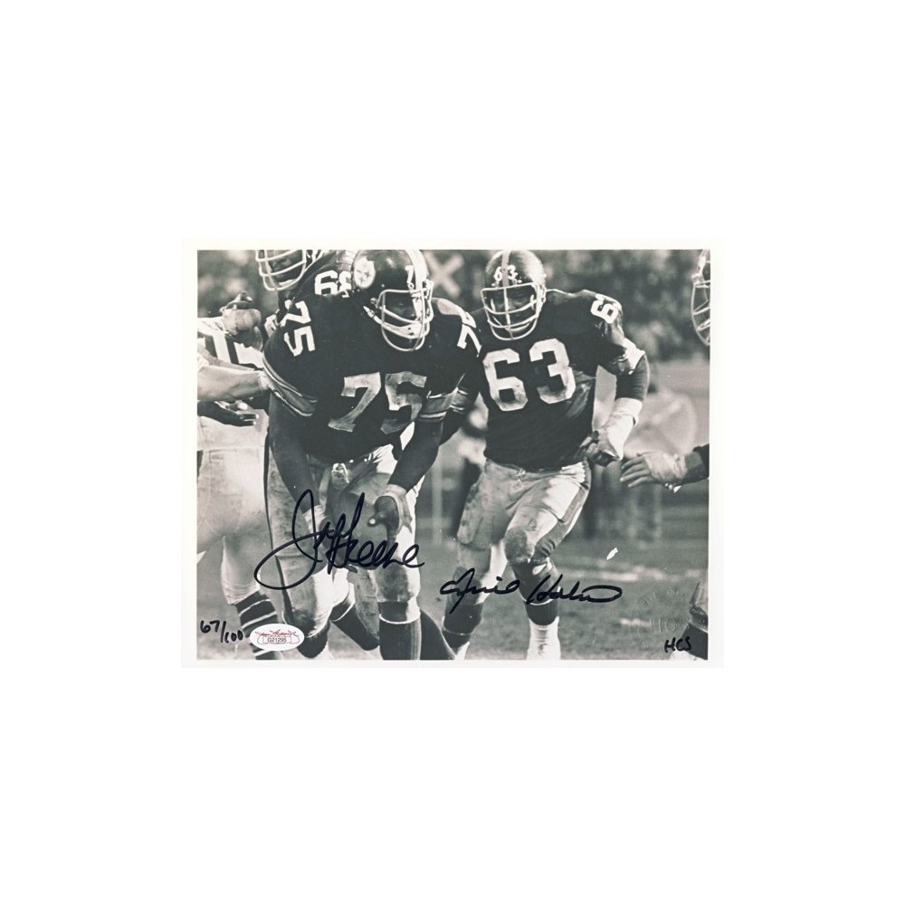 Joe Greene, Ernie Holmes Autographed Pittsburgh Steelers 8x10