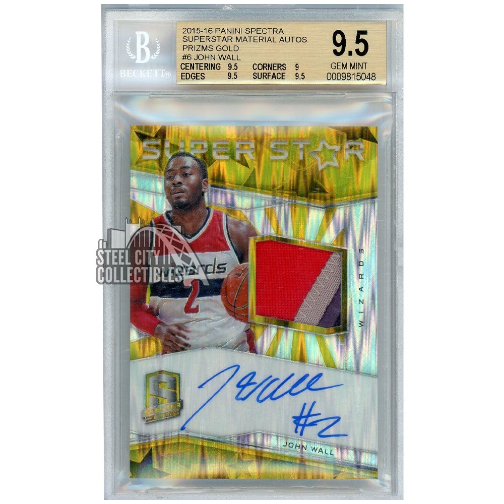 JOHN WALL 2015 Panini Spectra Autograph cheapest SSP SP /35 Jersey Patch Card AUTO NBA