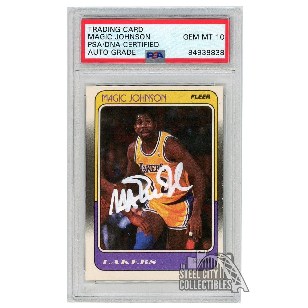 Magic Johnson orders Autograph Card