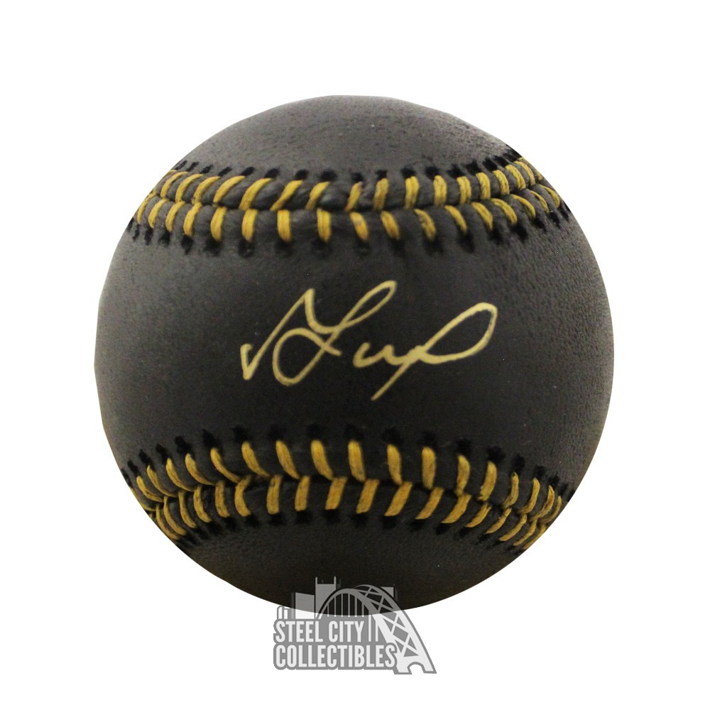 Jose Altuve Autographed Black MLB Baseball - JSA