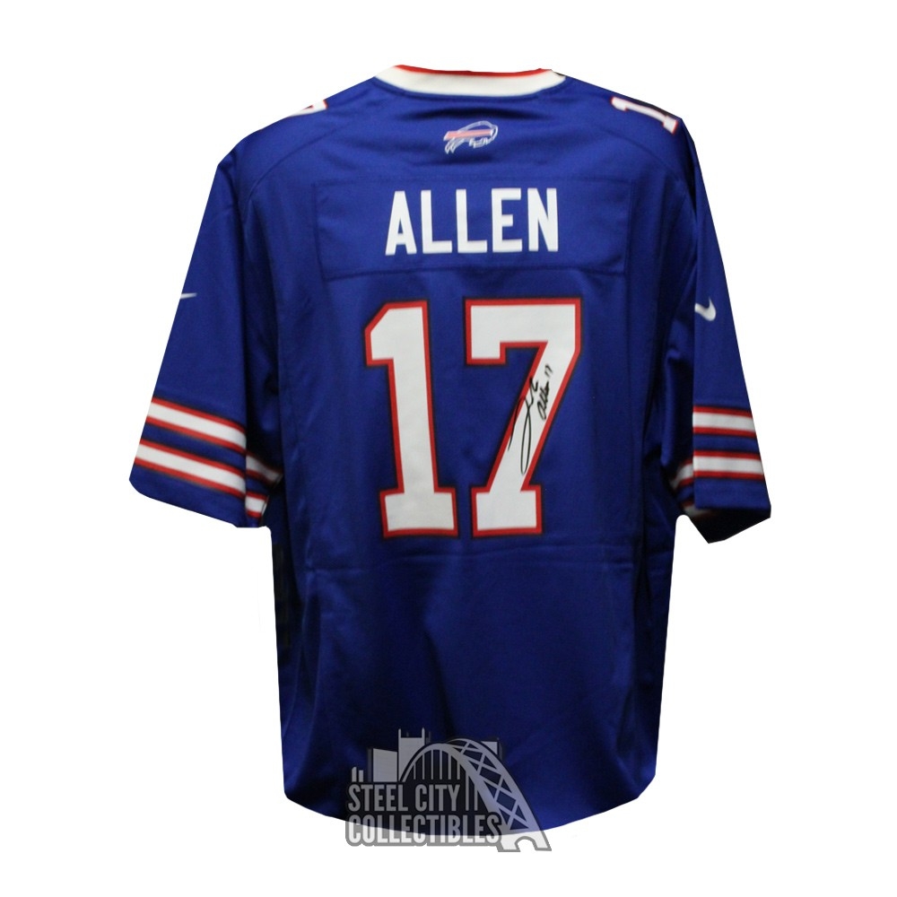 Josh Allen Autographed Buffalo Bills Blue Nike Jersey - BAS