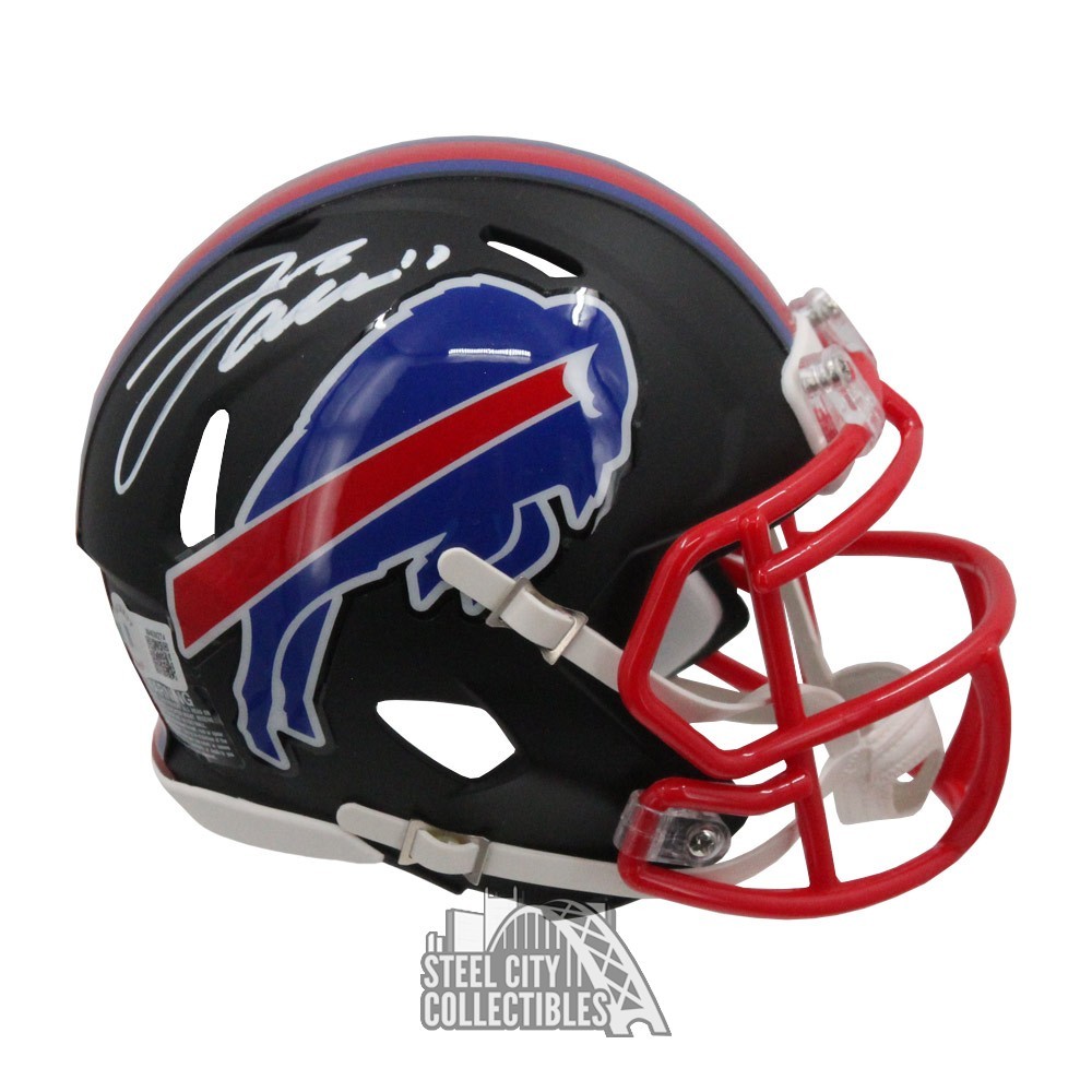 Josh Allen Autographed Buffalo Bills Flash Mini Helmet Beckett BAS