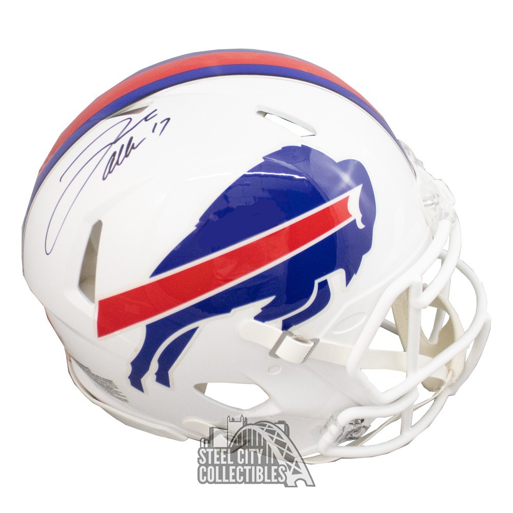 Josh Allen Autographed Buffalo Flat White Mini Football Helmet