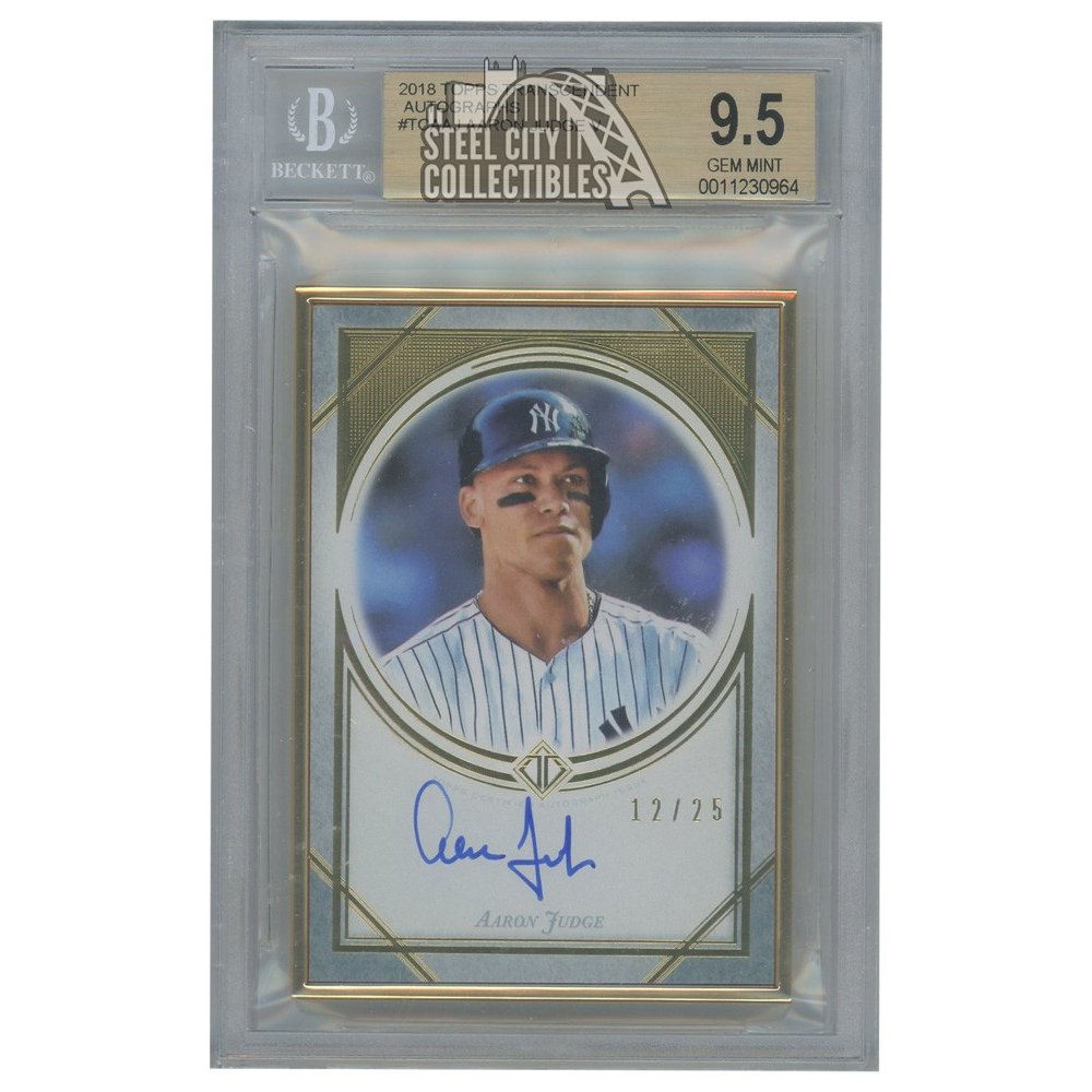 Aaron Judge 2018 Topps Transcendent Autographed Card 12/25 - BGS 9.5 ...