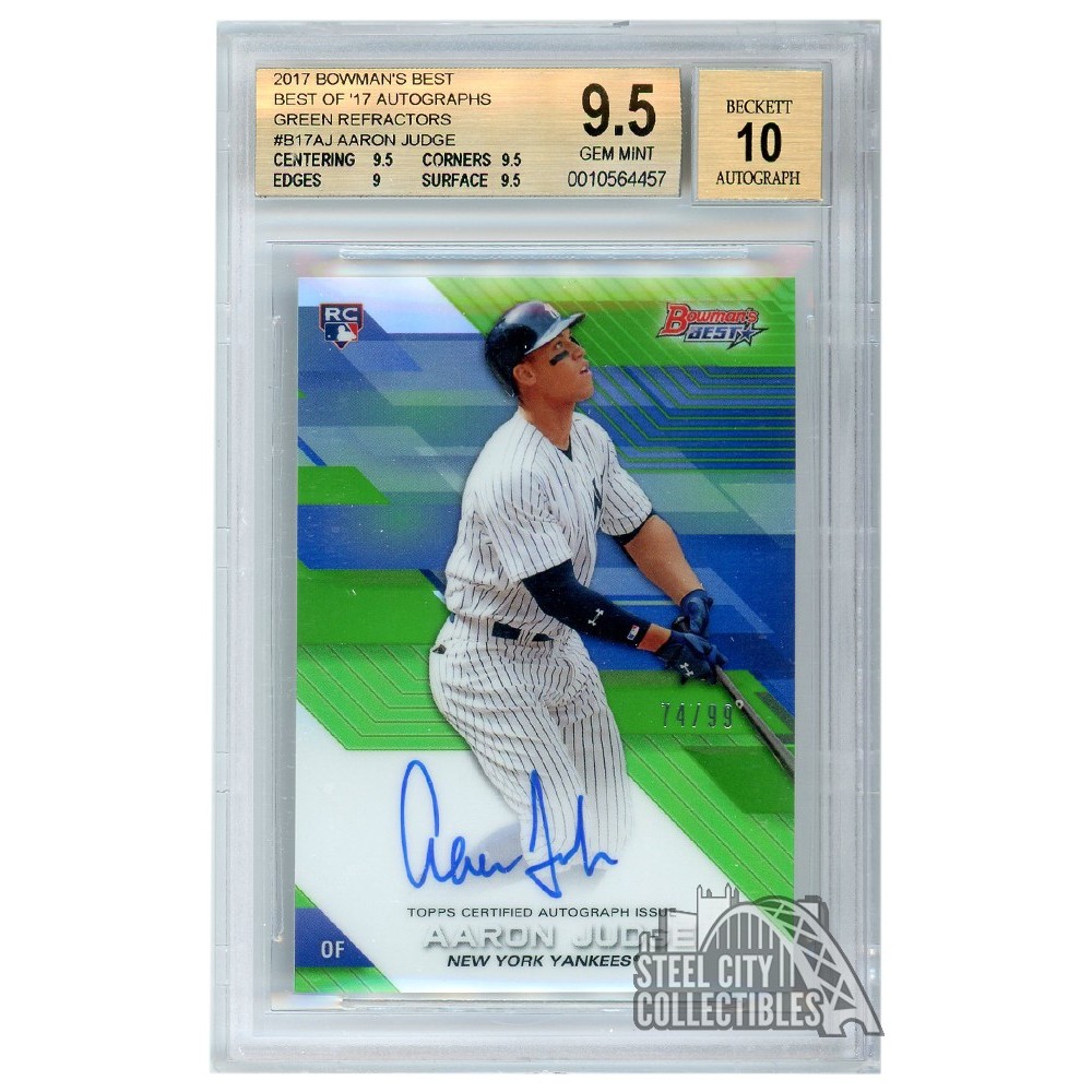 Aaron Judge 2017 Bowmans Best Beckett Graded 9 Mint NY 