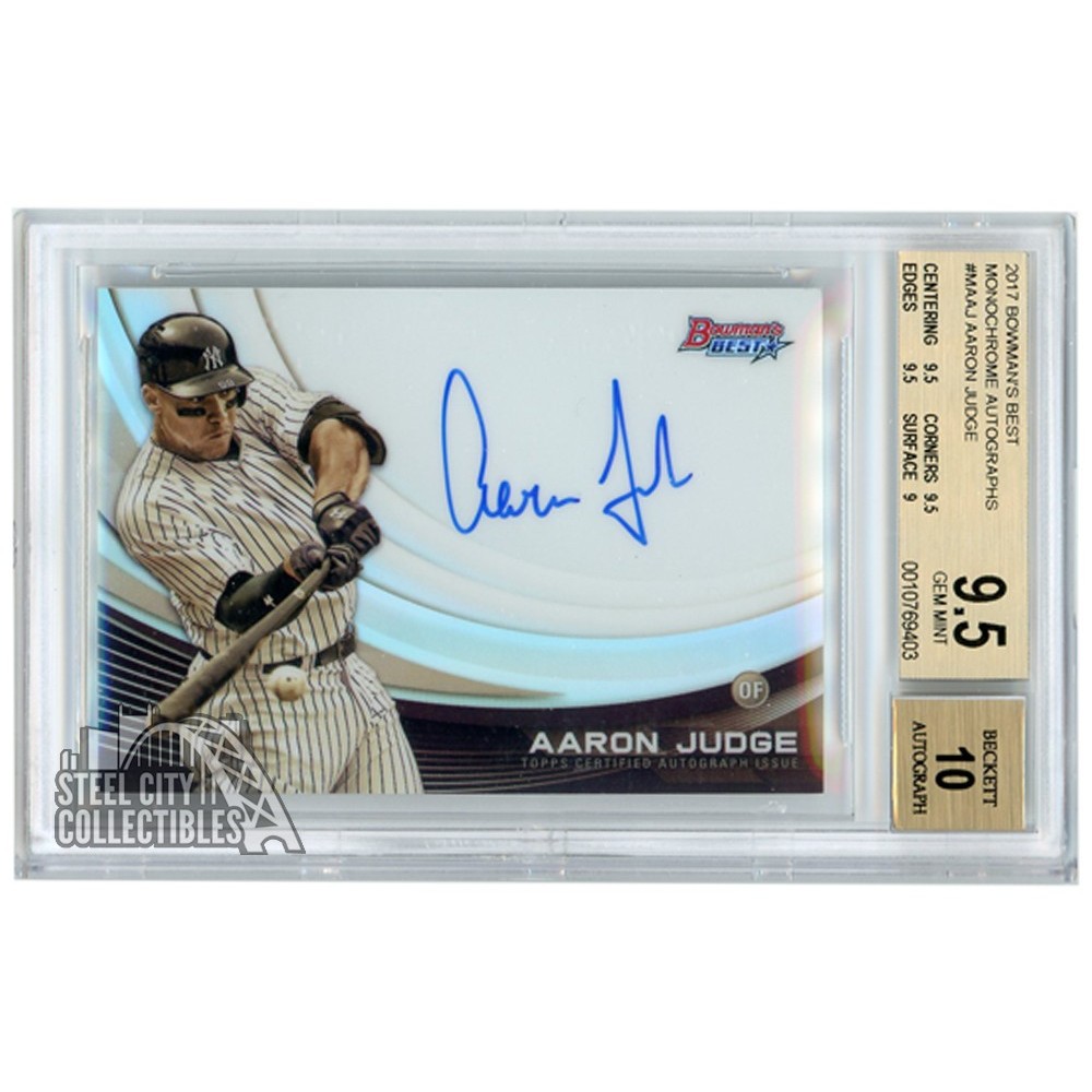 2017 Bowman's Best Baseball Aaron Judge Rookie Card