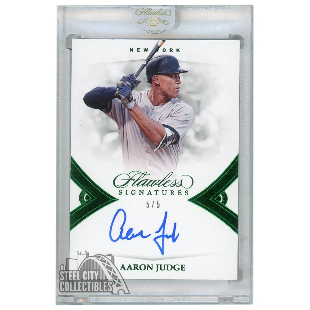 2020 Panini Flawless Baseball - BC Dual Signatures #10 - Aaron Judge