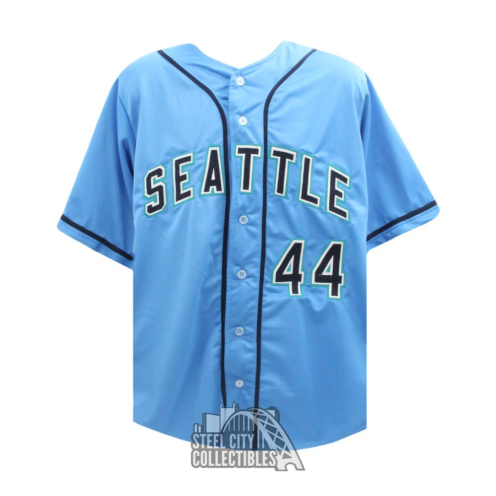 Julio Rodriguez Autographed Seattle Custom Blue Baseball Jersey