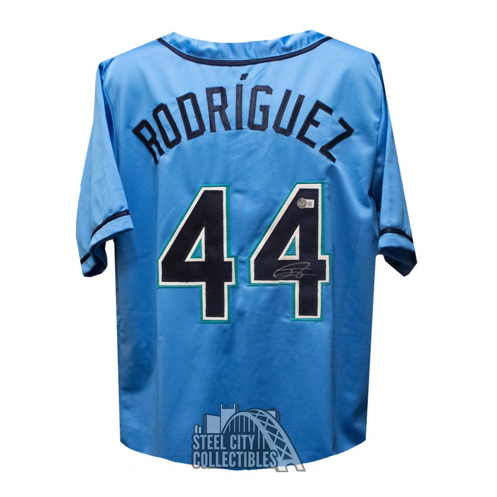 Seattle Mariners Julio Rodriguez Autographed Blue Nike Jersey Size