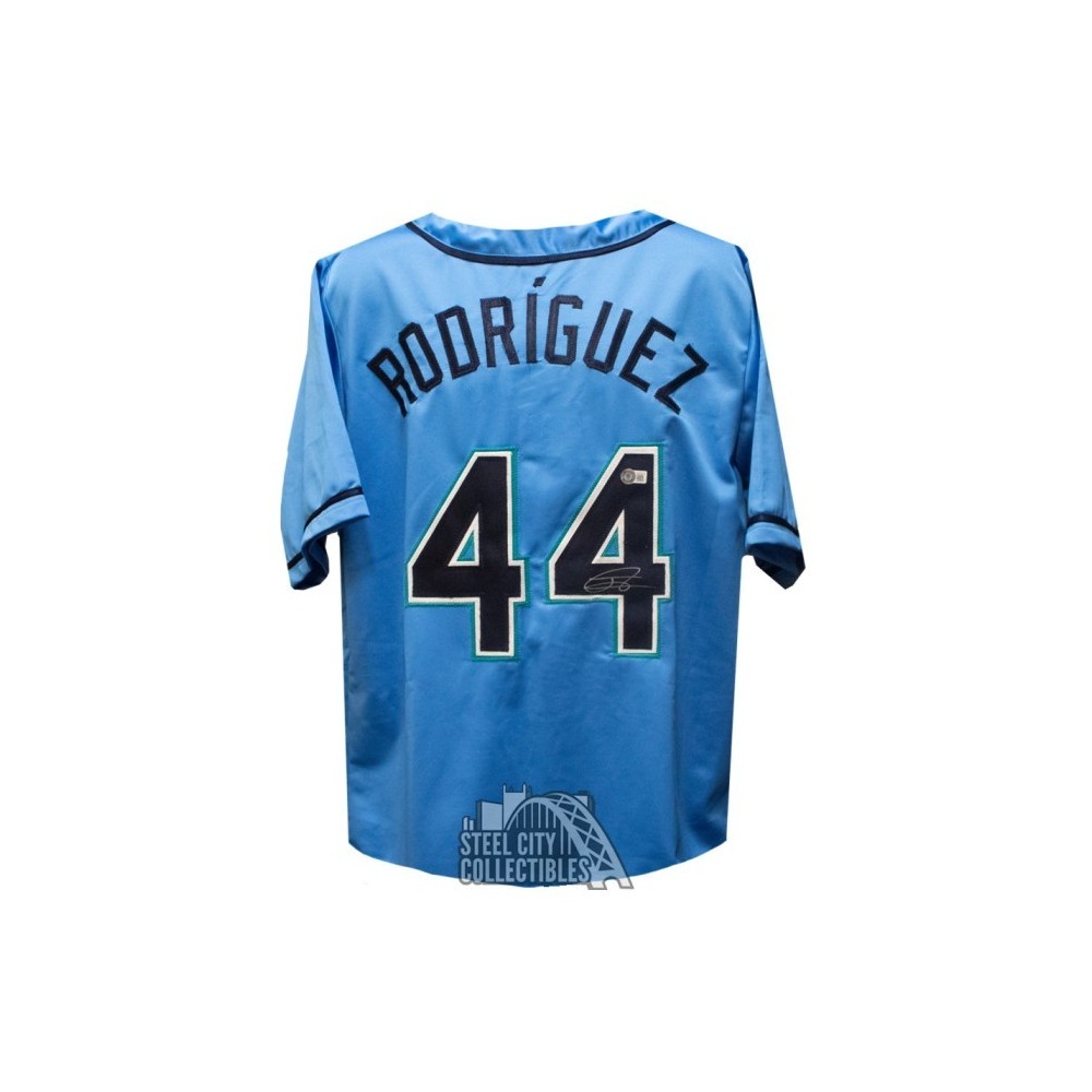 Julio Rodriguez Autographed Seattle Mariners Custom Blue Baseball Jersey -  BAS