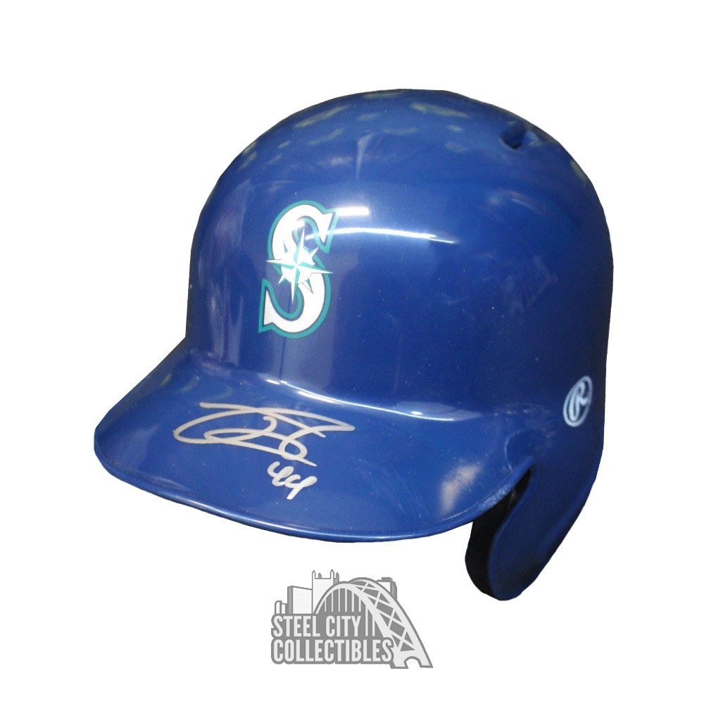 Julio Rodriguez Autographed Seattle Mariners Blue Batting Helmet