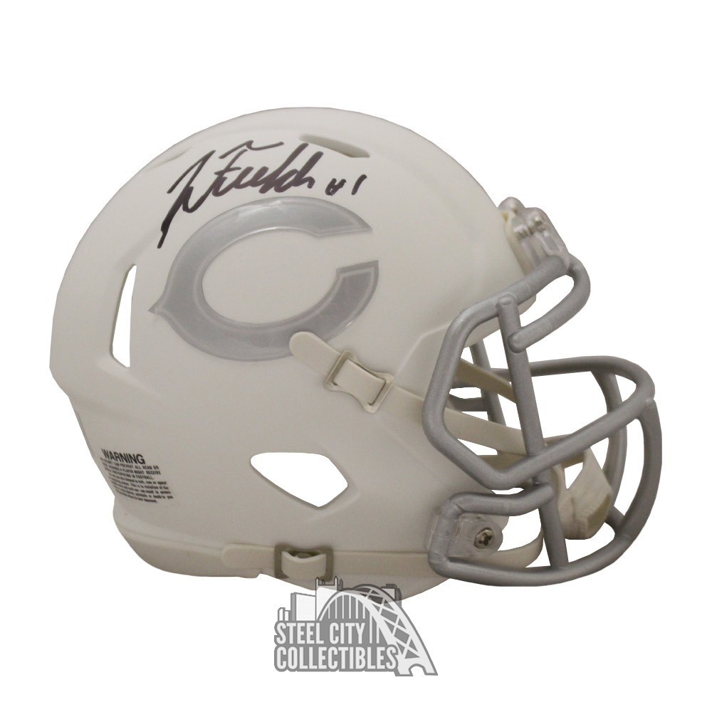 Justin Fields Autographed Chicago Bears Full Size Flash Helmet