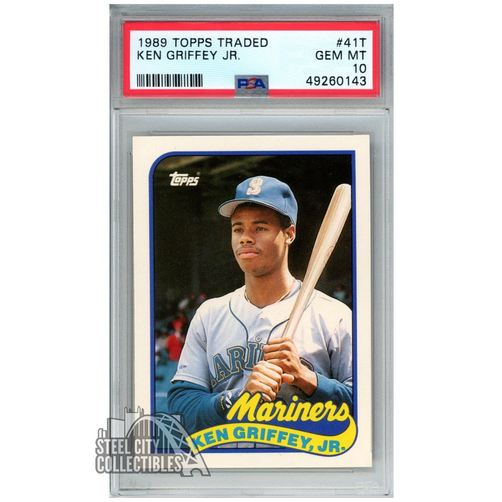 Ken Griffey Jr 1989 Topps Traded Rookie Card #41T PSA 10 GEM MINT ...