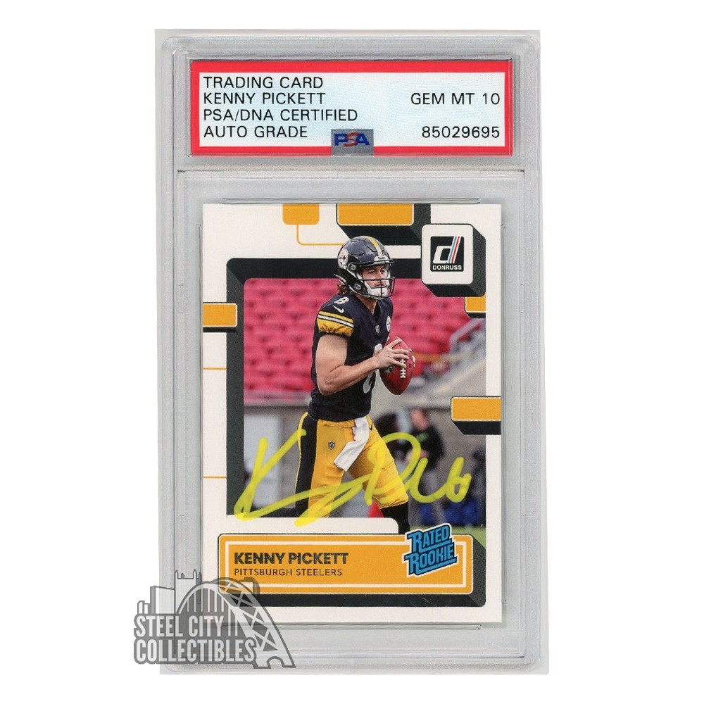 Kenny Pickett 2022 Panini Donruss Football Autograph Rookie Card #301 ...