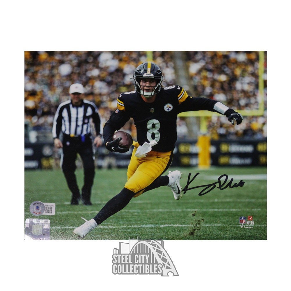 Kenny Pickett Pittsburgh Steelers Autographed Fanatics Authentic 8 x 10  Throwing Photograph in 2023