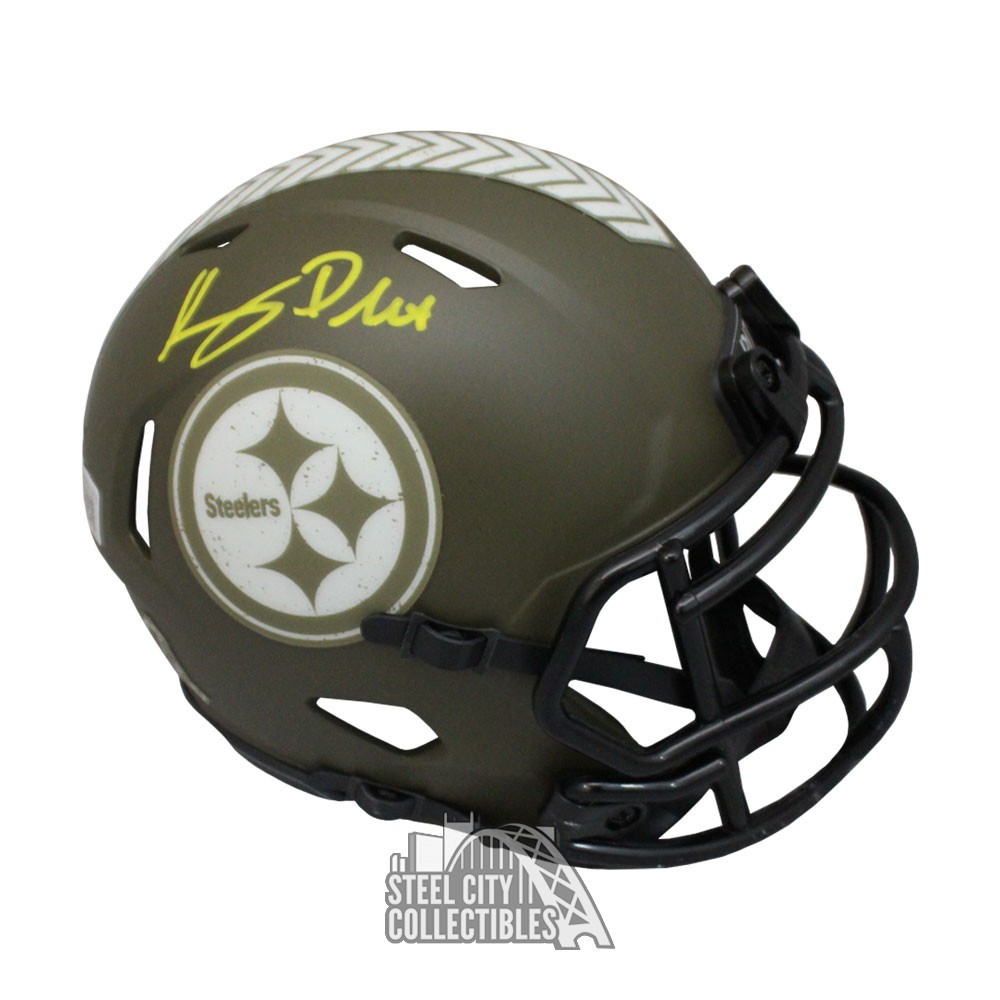 Kenny Pickett Autographed Pittsburgh Salute to Service Mini Football Helmet  - BAS