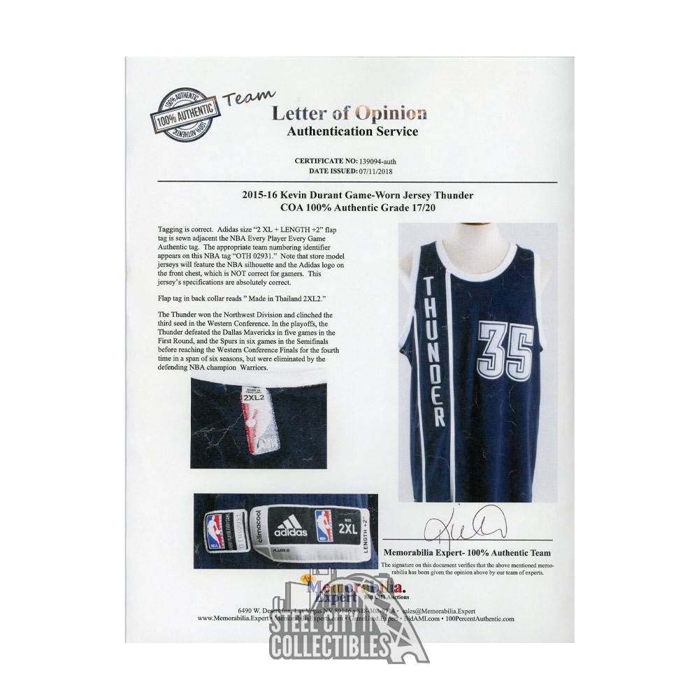 Kevin Durant Autographed Brooklyn Custom White Basketball Jersey - BAS