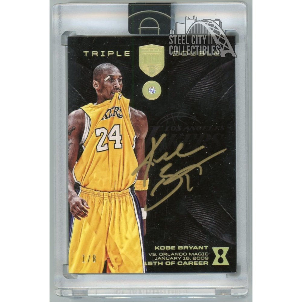 Kobe Bryant 2017 18 Panini Kobe Eminence Triple Double Autograph Diamond 1 8 No. 15 Steel City Collectibles