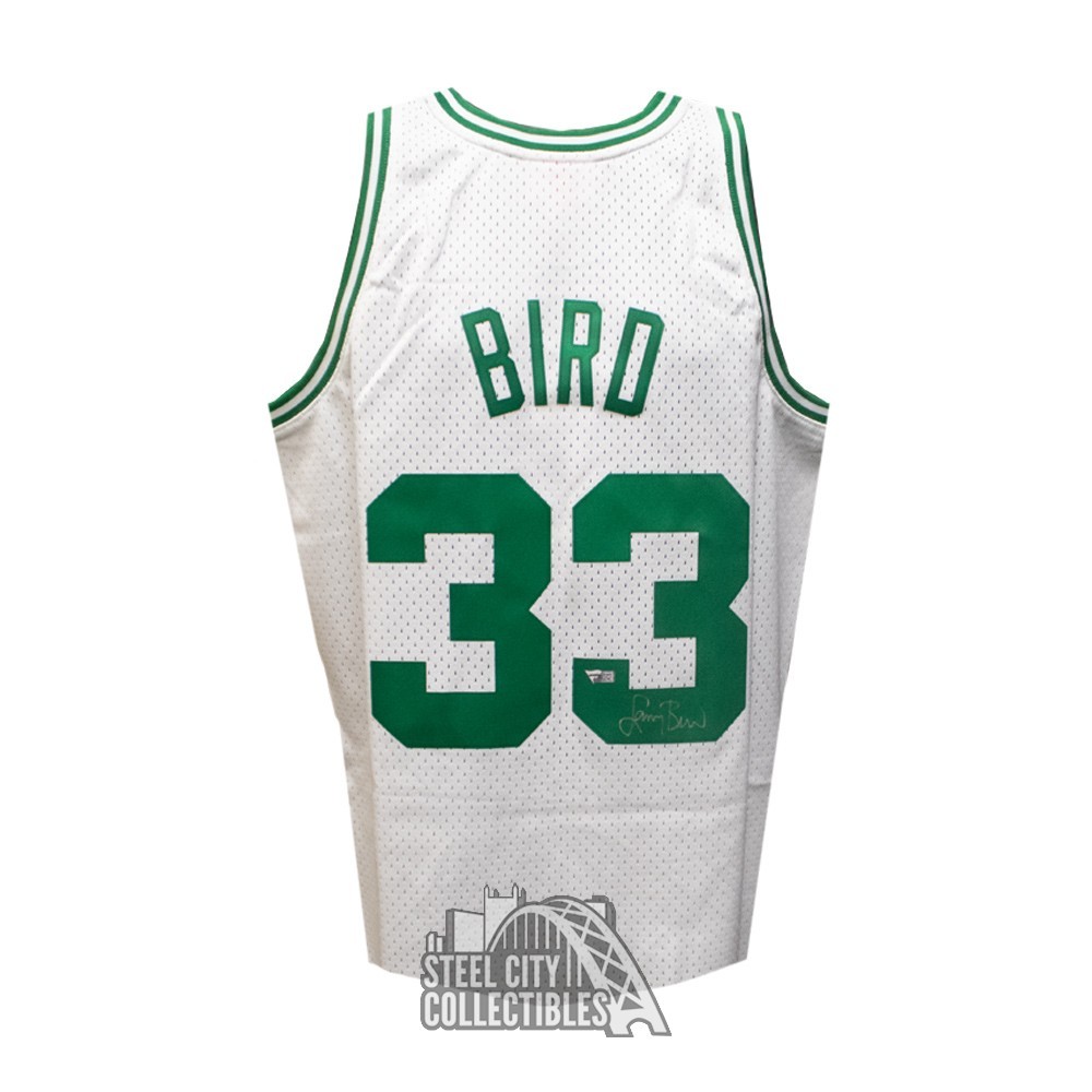 Larry Bird Autographed Boston Celtics White Custom Basketball