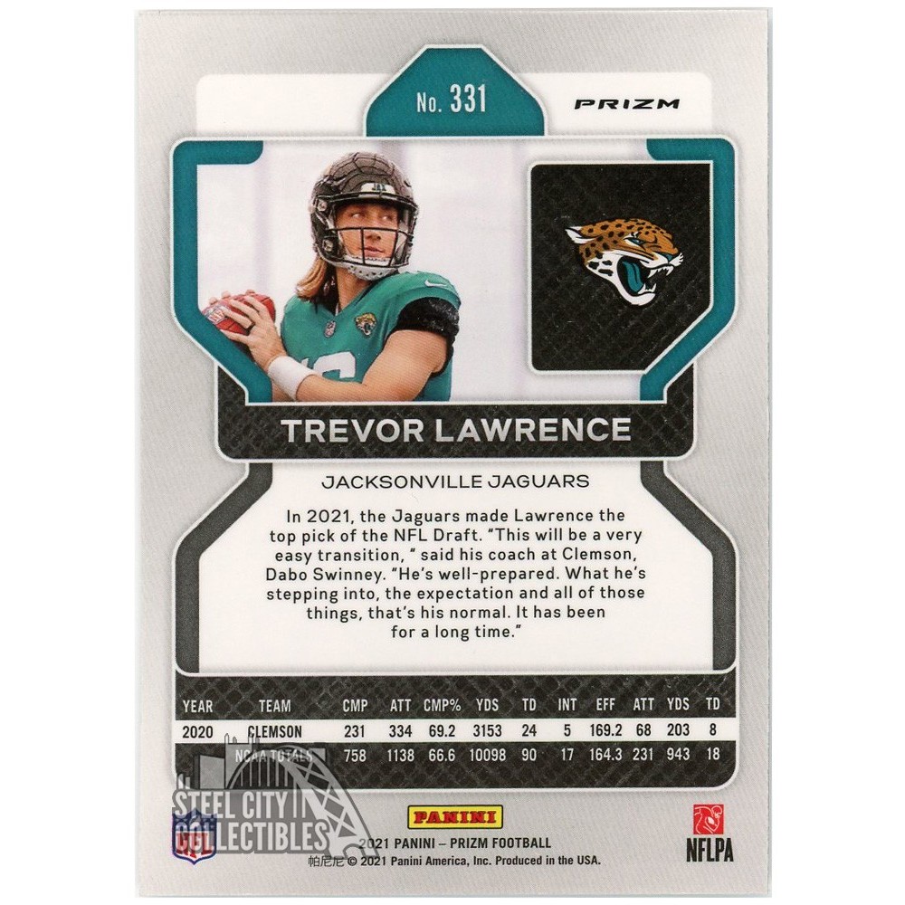 Prizm silver rookie Trevor outlet Lawrence