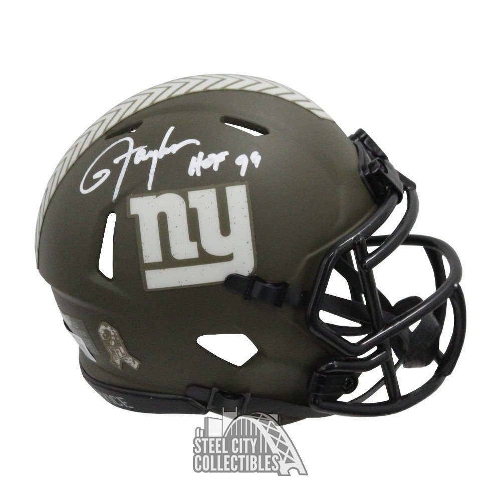 Lawrence Taylor signed NY Giants full size helmet