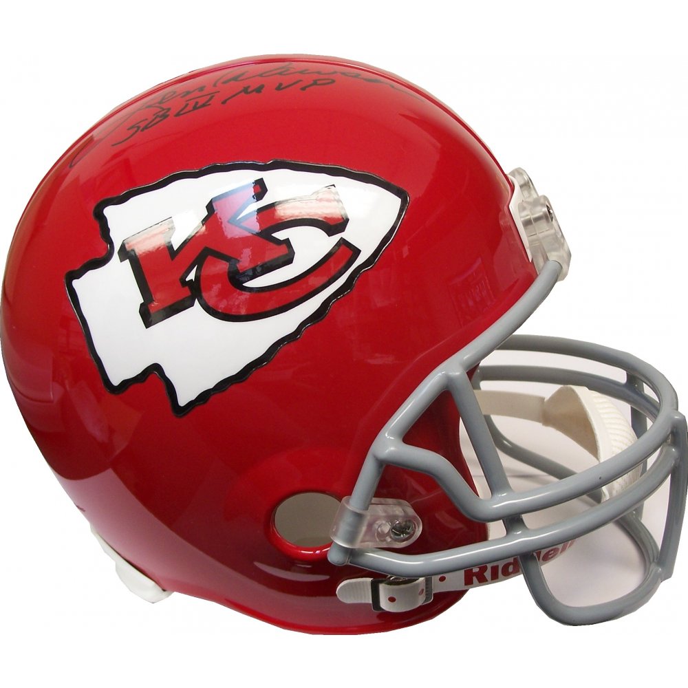 Len Dawson Autographed Kansas City Chiefs Red Full-Size Helmet - UDA COA