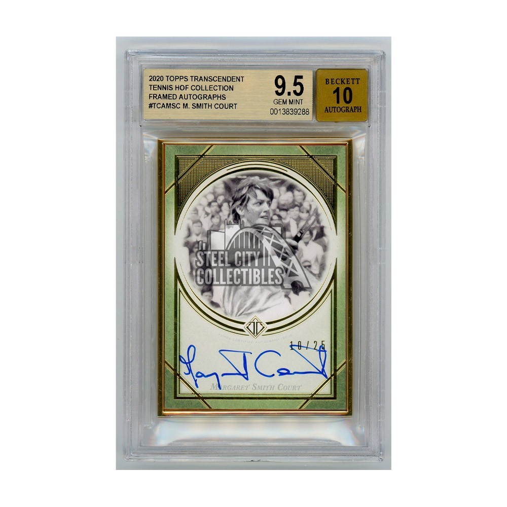 Margaret Smith Court 2020 Topps Transcendent Tennis Autograph Card 10/ ...