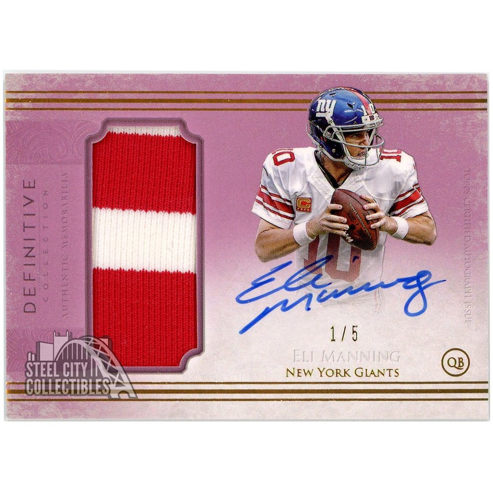 Signed online Eli Manning Card