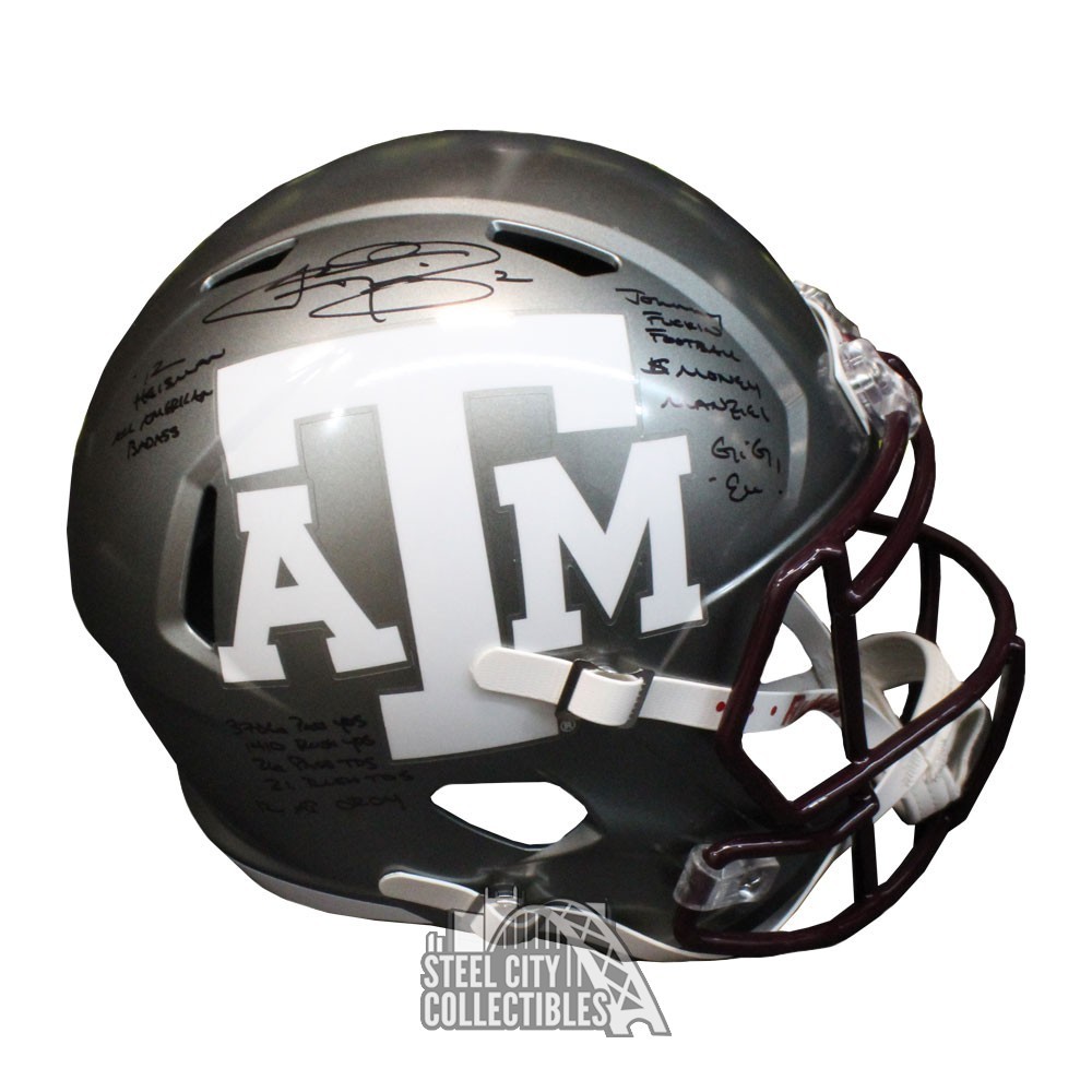 Johnny manziel clearance signed helmet