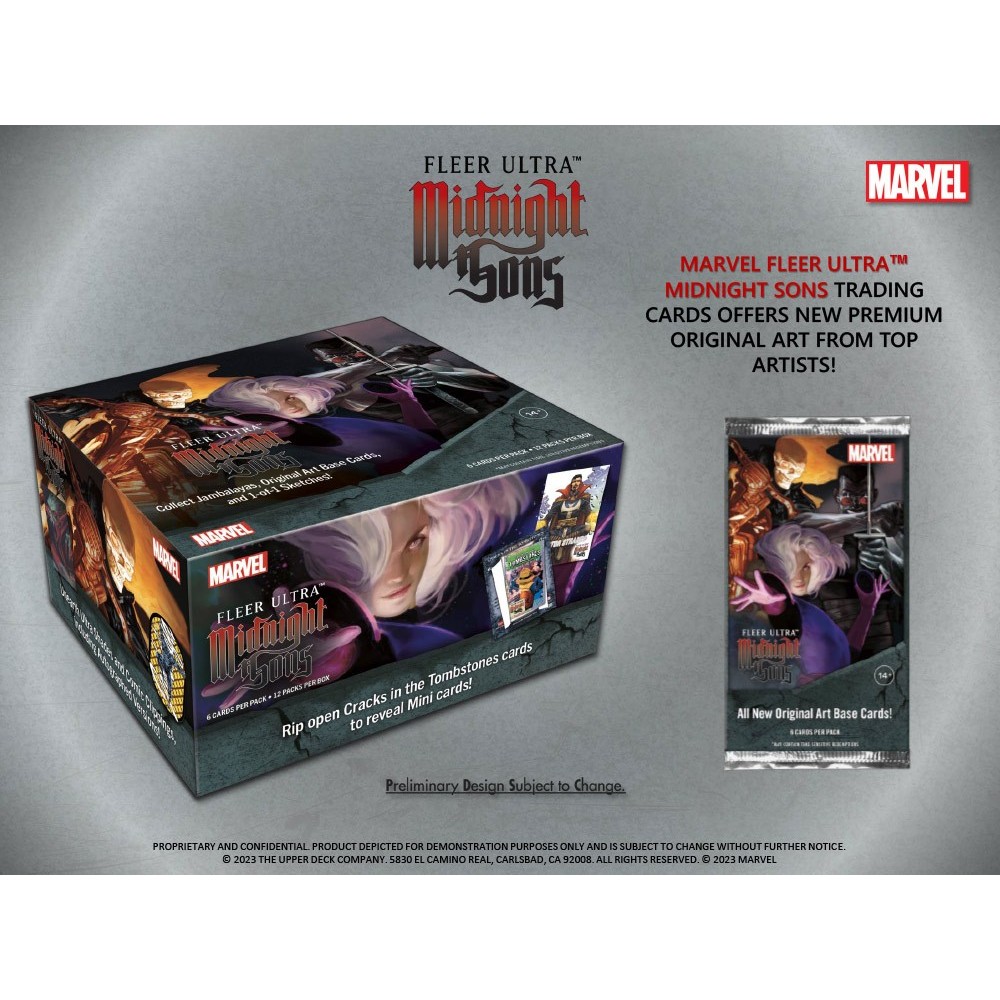 2023 Upper Deck Fleer Ultra Marvel Midnight Sons Hobby 12-Box Case