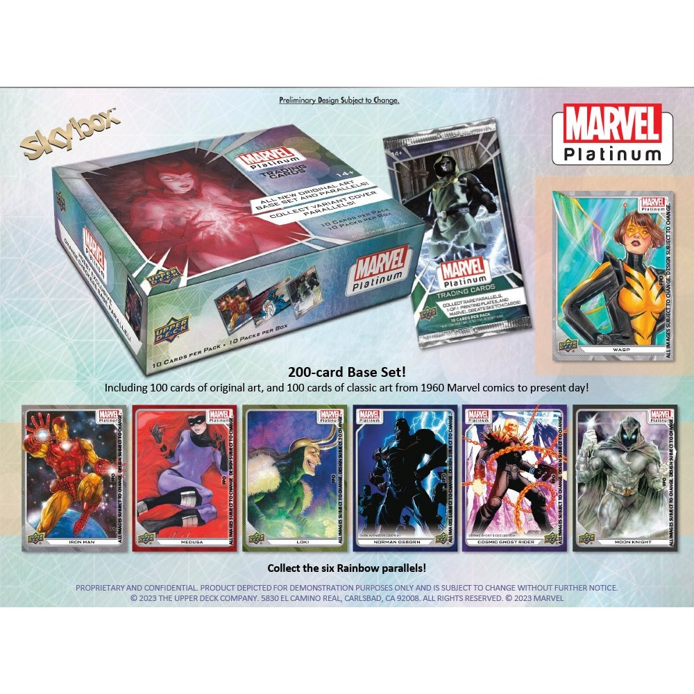 2023 Upper Deck Marvel Platinum Hobby Box | Steel City Collectibles