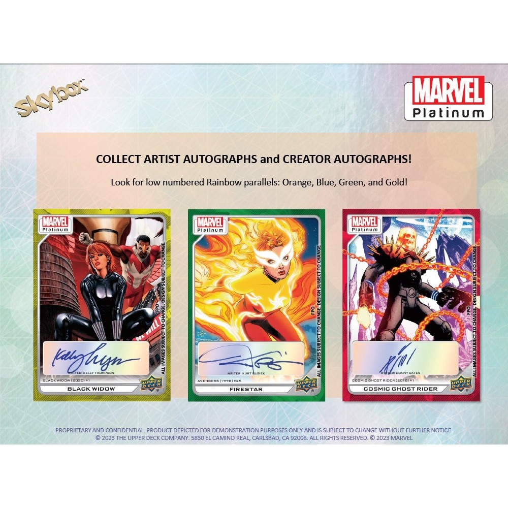 2023 Upper Deck Marvel Platinum Hobby Box | Steel City Collectibles