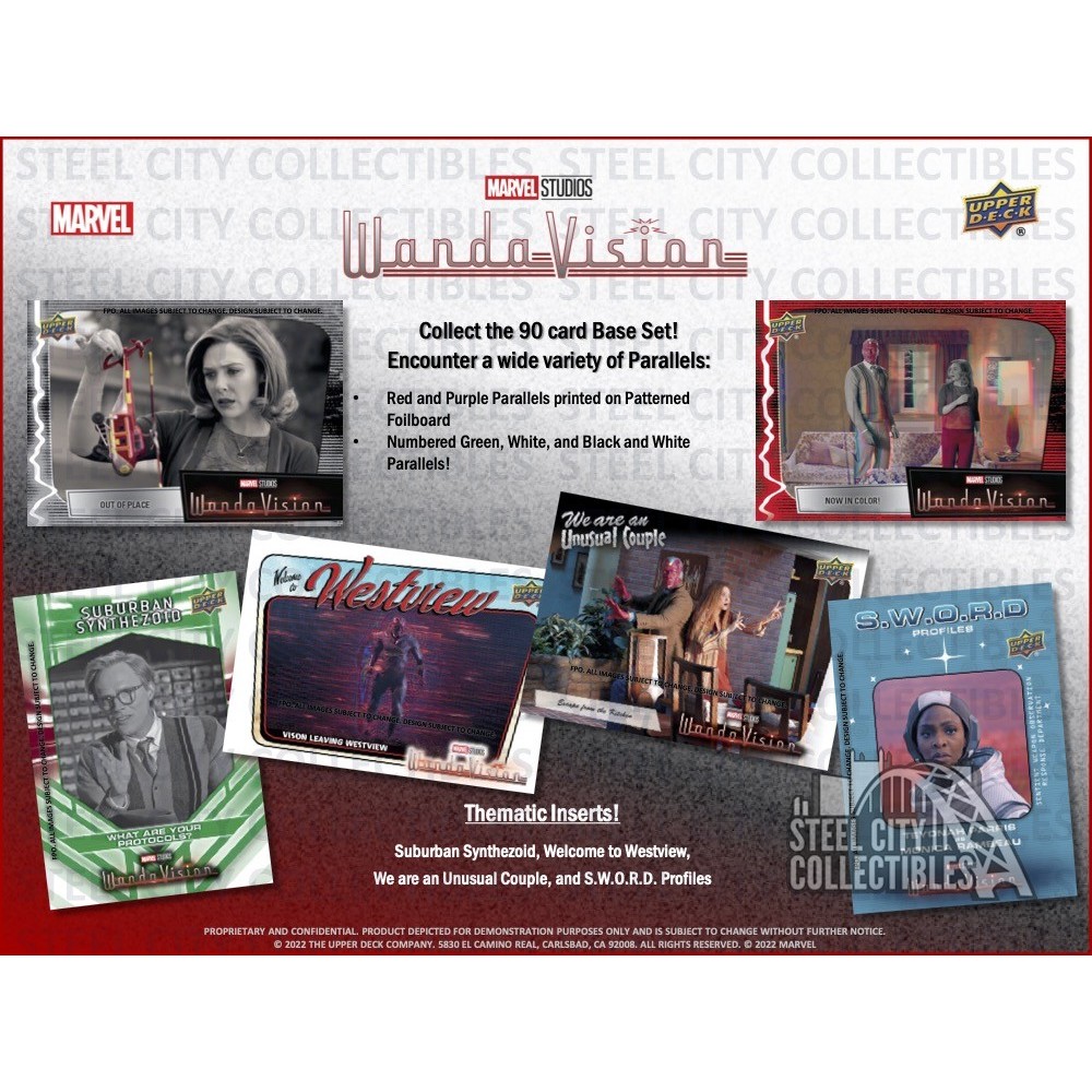 2022 Upper Deck Marvel Wandavision Hobby Box | Steel City Collectibles