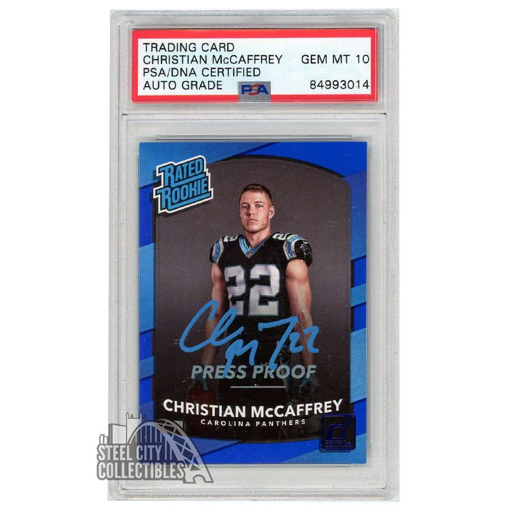 Carolina Panthers Christian McCaffrey Autographed White Jersey