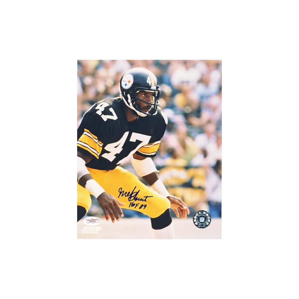 Pittsburgh Steelers #47 Mel Blount 'Hall of Famer Action' Signed 8x10 Photo