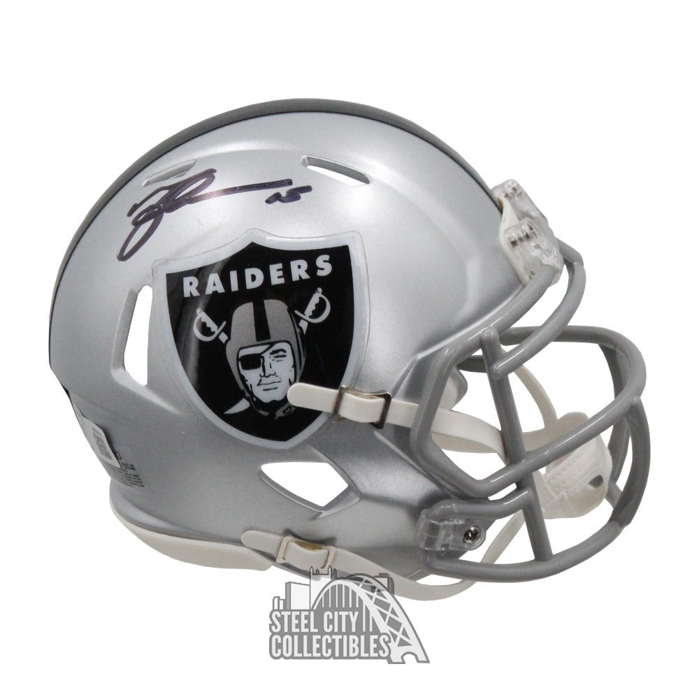 Michael Crabtree Autographed Oakland Mini Football Helmet - BAS