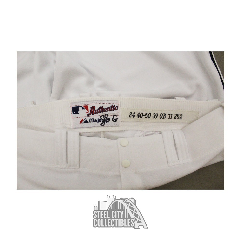 Miguel Cabrera Game used Detroit Tigers 2011 White Baseball Pants