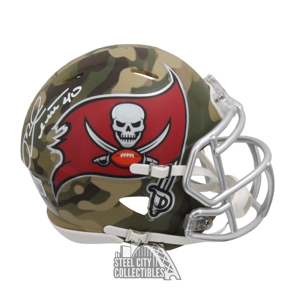 Mike Alstott Autographed Tampa Bay Buccaneers Mini Helmet –