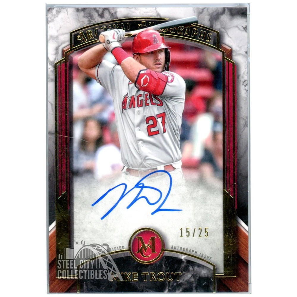 Mike Trout 2022 Topps Museum Collection Archival Autograph Card #AA-MTR  15/25