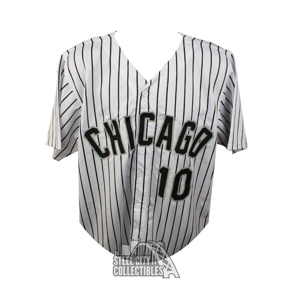 Yoan Moncada Autographed Chicago Custom White Baseball Jersey