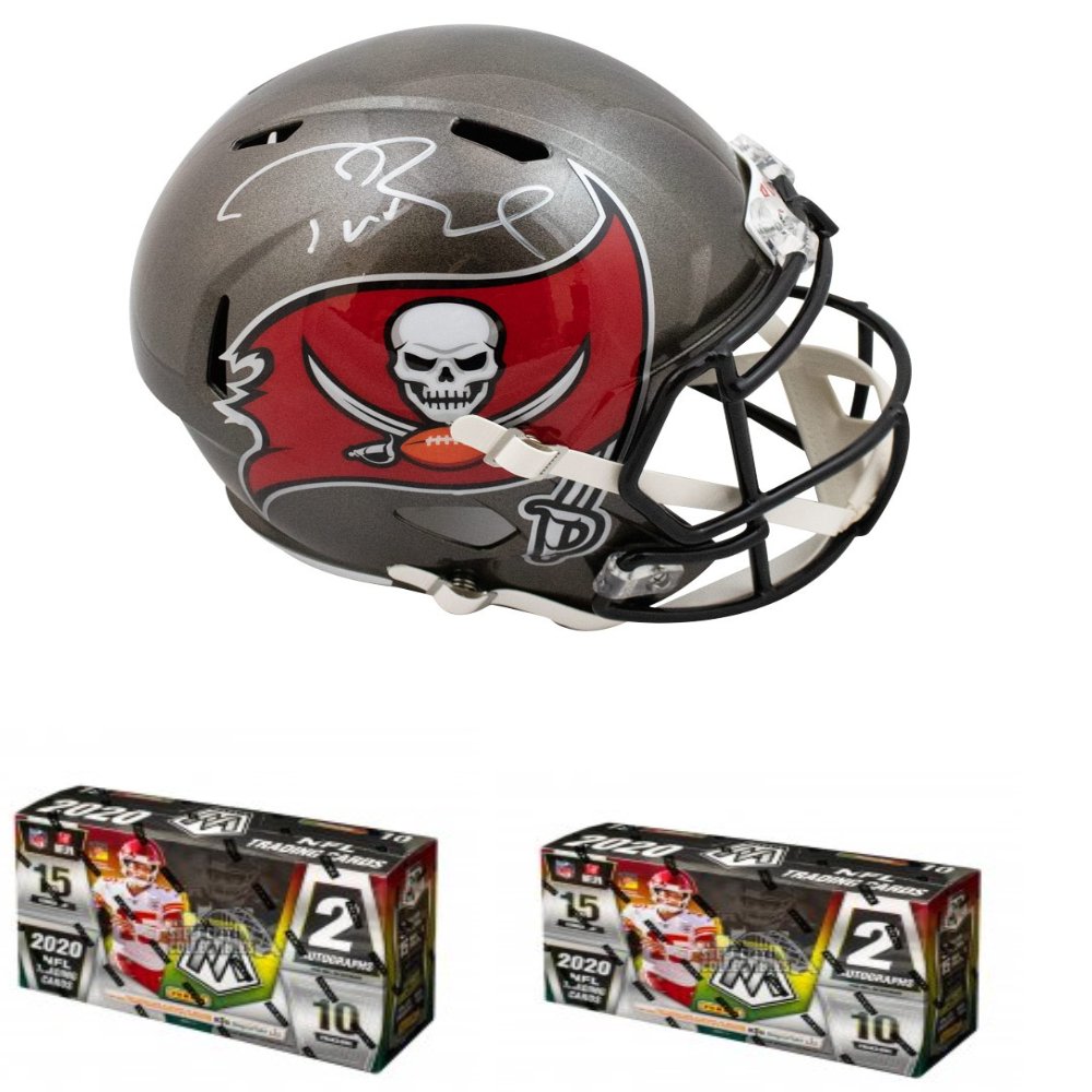 Tom Brady Autographed Tampa Bay Buccaneers Speed Replica Full-Size Football  Helmet - Fanatics