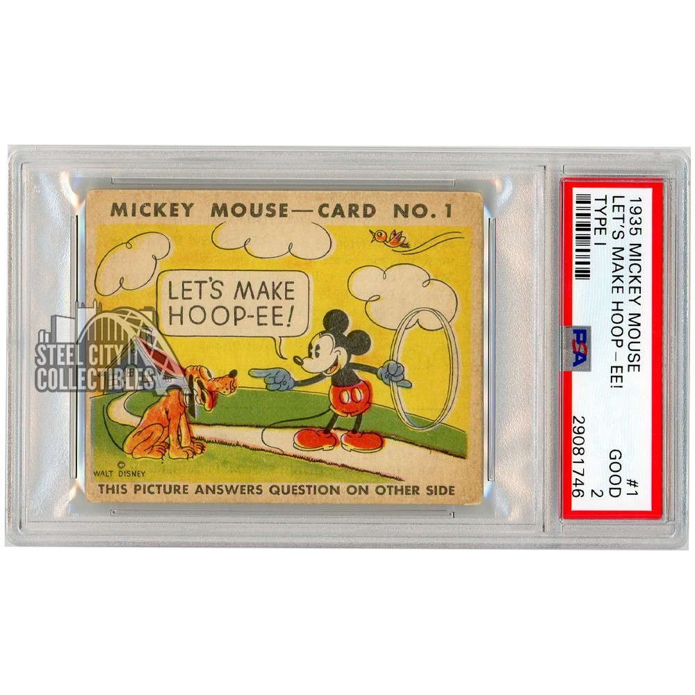 1935 Mickey Mouse Bubble Gum Card shops #33